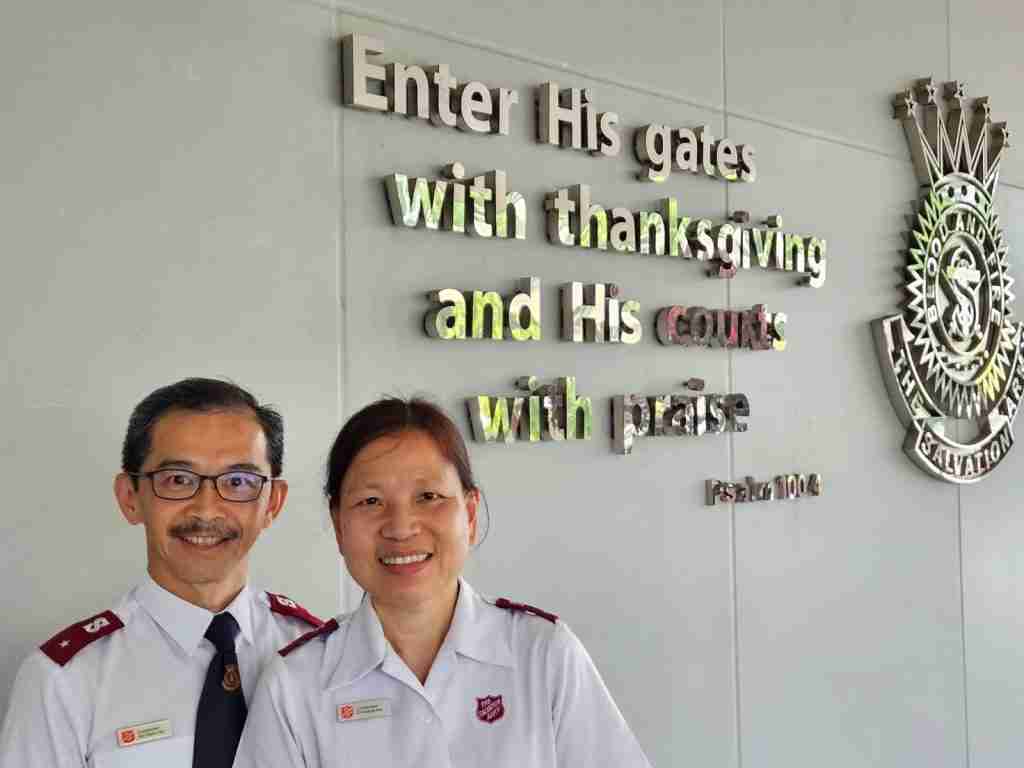 The Salvation Army Chaplains Lieutenants Soon Ho and Christina