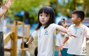 Children playing at Preschool